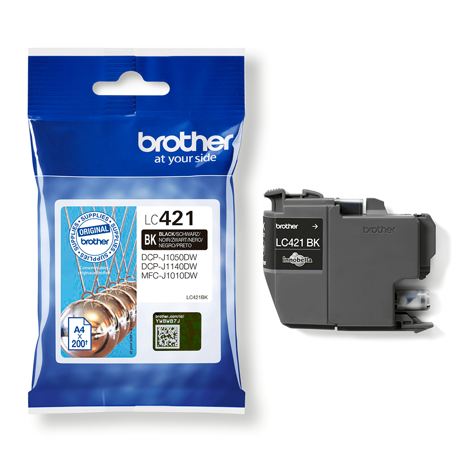 d228262f433608540a81e1fac30f4f53f9f30530 Brother LC-421BK Ink cartridge black, 200 pages for Brother DCP-J 1050