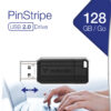 d2caf0b92bc4e3ad55ef0cb78e711a0db79d250b Verbatim PinStripe - USB Drive 128 GB - Black