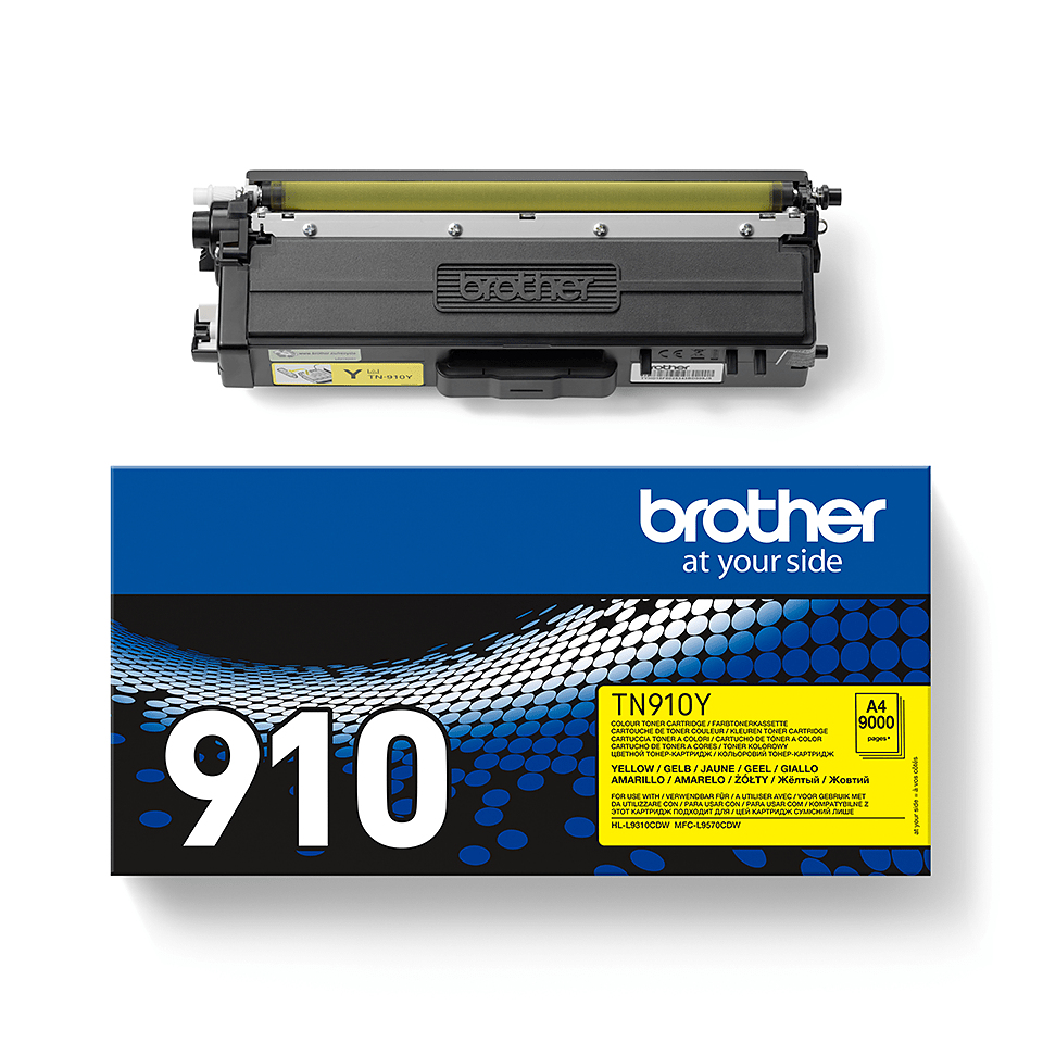 Brother TN-910Y Toner-kit yellow, 9.000 pages ISO/IEC 19752 for Brother HL-L 9310