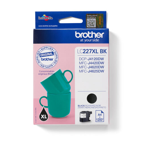 Brother LC-227XLBK Ink cartridge black, 1.200 pages ISO/IEC 24711 25ml for Brother MFC-J 4420
