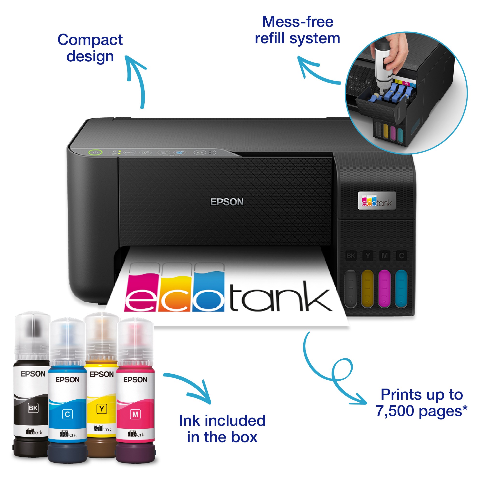 Epson EcoTank ET-2862 Multifunction InkJet (C11CJ67431)