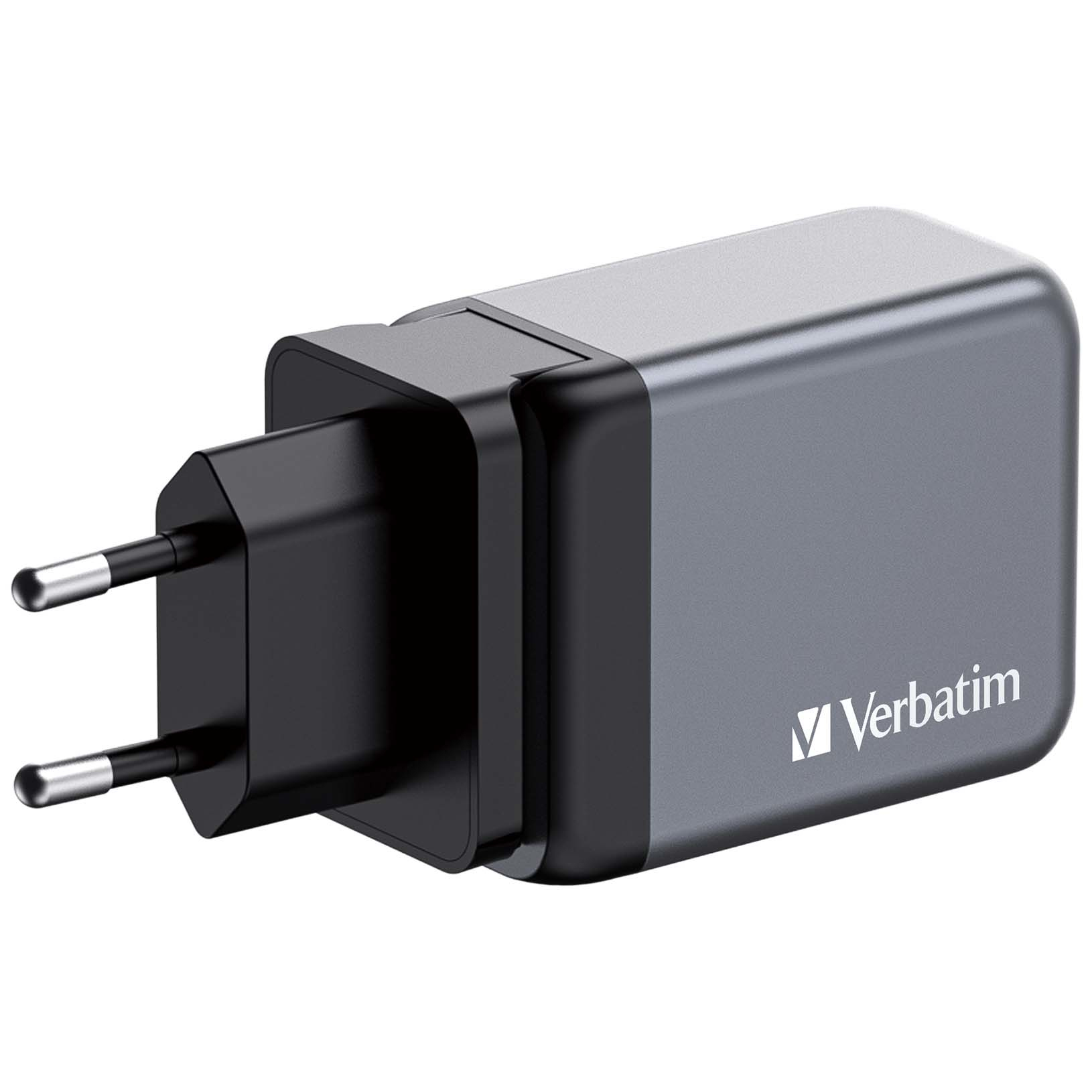 d4387b336eade303accd598413885189 Verbatim GNC-65 GaN Charger 65W with 2 x USB-C PD 65W / 1 x USB-A QC 3.0 (EU/UK/US)
