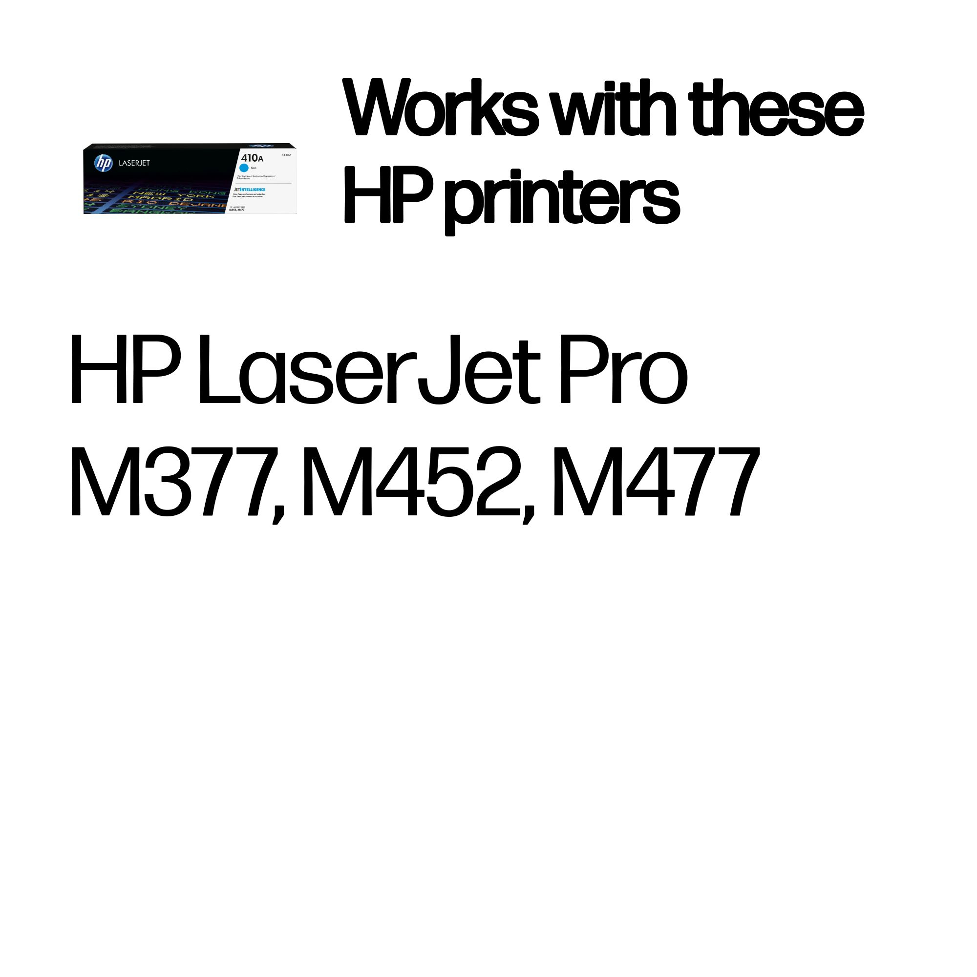 HP CF411A/410A Toner cartridge cyan, 2.300 pages ISO/IEC 19798 for HP Pro M 452