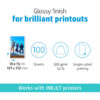 d4688fbc2b92ea47996121509f134c06b98c3a44 HP Everyday Photo Paper Glossy 200 g/m2 10 x 15 cm (101 x 152 mm) 100 sheets