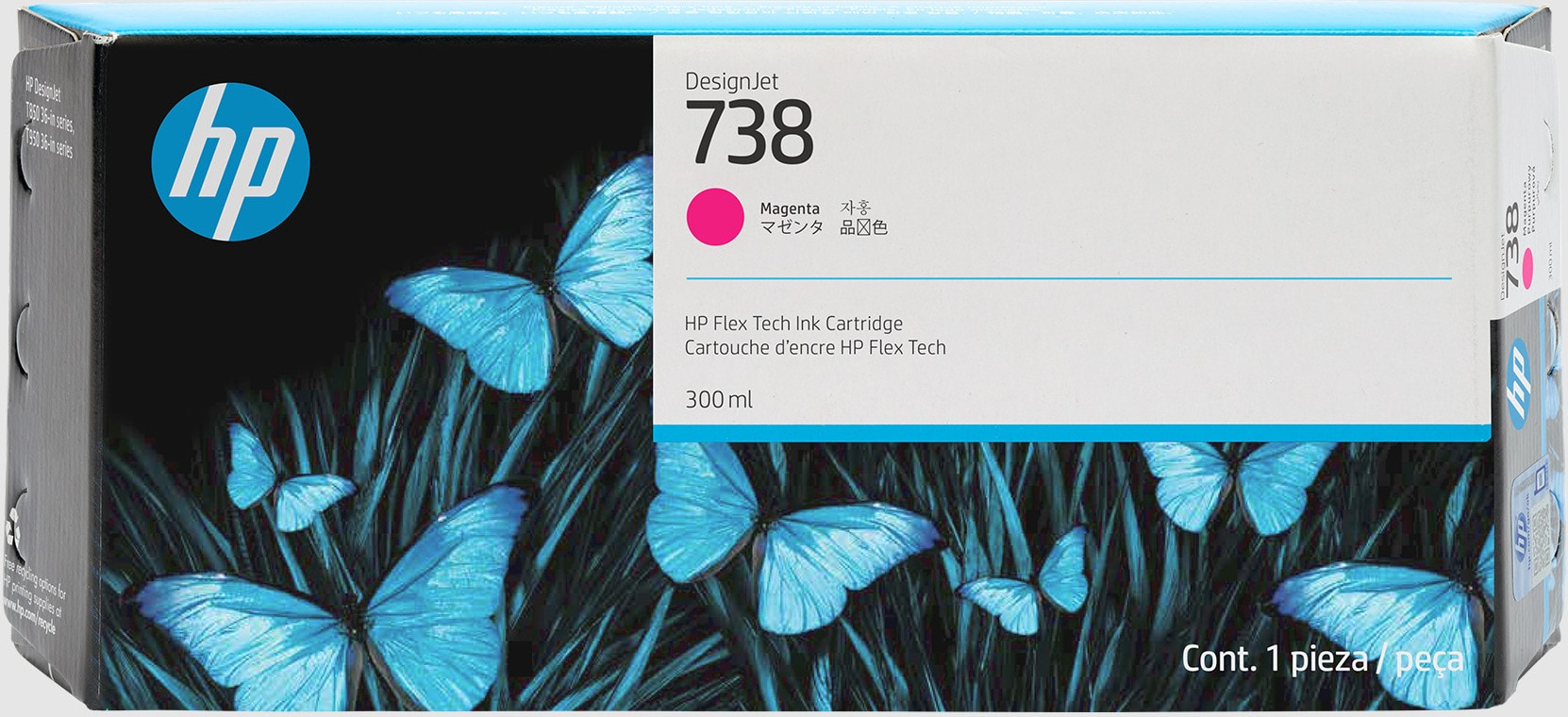 d47d168e68051a2aff38b579be264cbb HP 676M7A/738 Ink cartridge magenta 300ml for HP DesignJet T 850