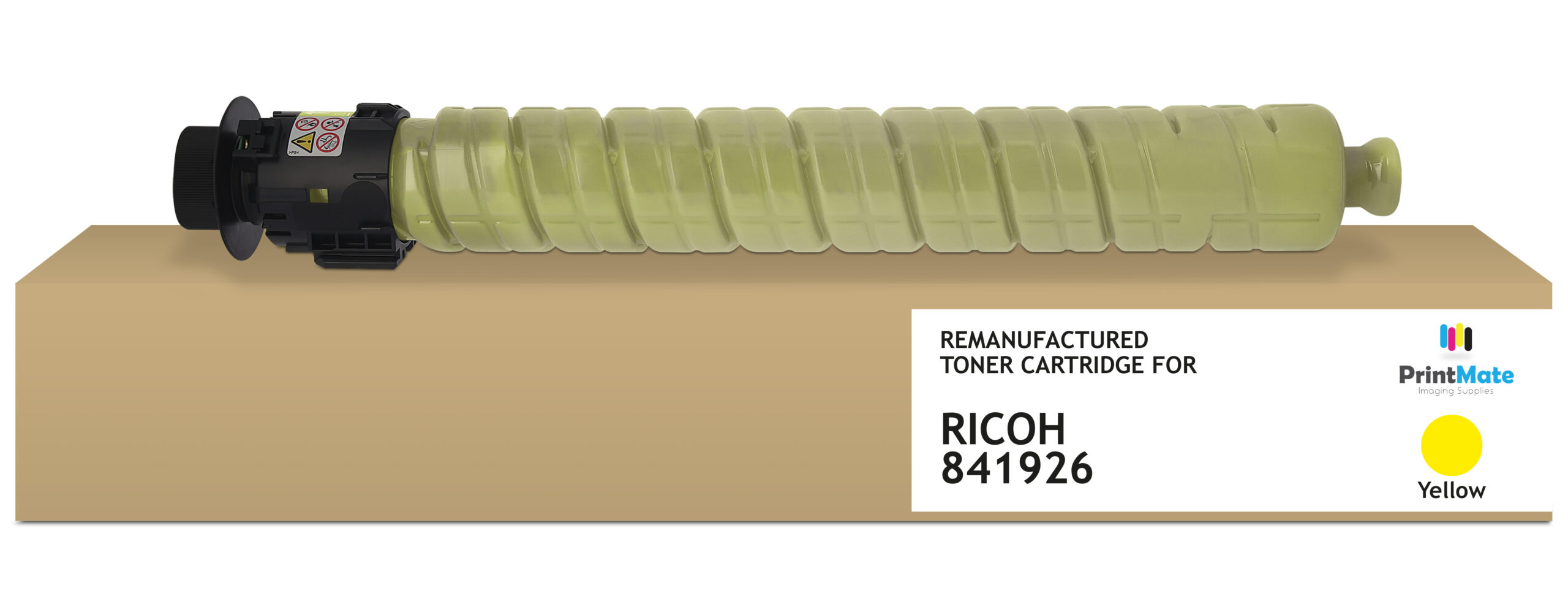 PrintMate RICOH 841926, remanufactured toner, Yellow 9500p