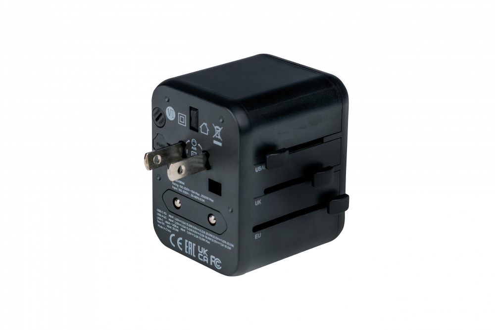 Verbatim 49544 power plug adapter Universal Black