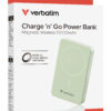 Verbatim Charge ´n´ Go Essentials Magnetic Wireless Power Bank 10000 mAh Green