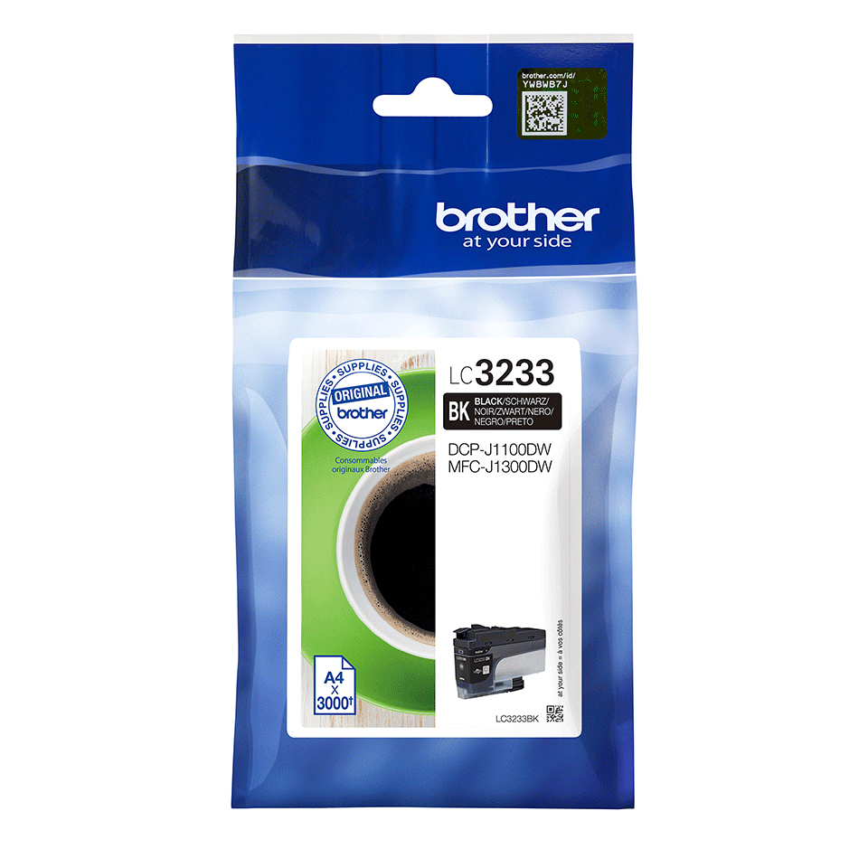 Brother LC-3233BK Ink cartridge black, 3.000 pages for Brother MFC-J 1300