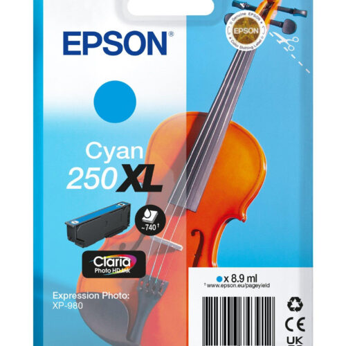 Epson C13T16P24010/250XL Ink cartridge cyan high-capacity, 740 pages 8.9ml for Epson Expression Photo XP-980