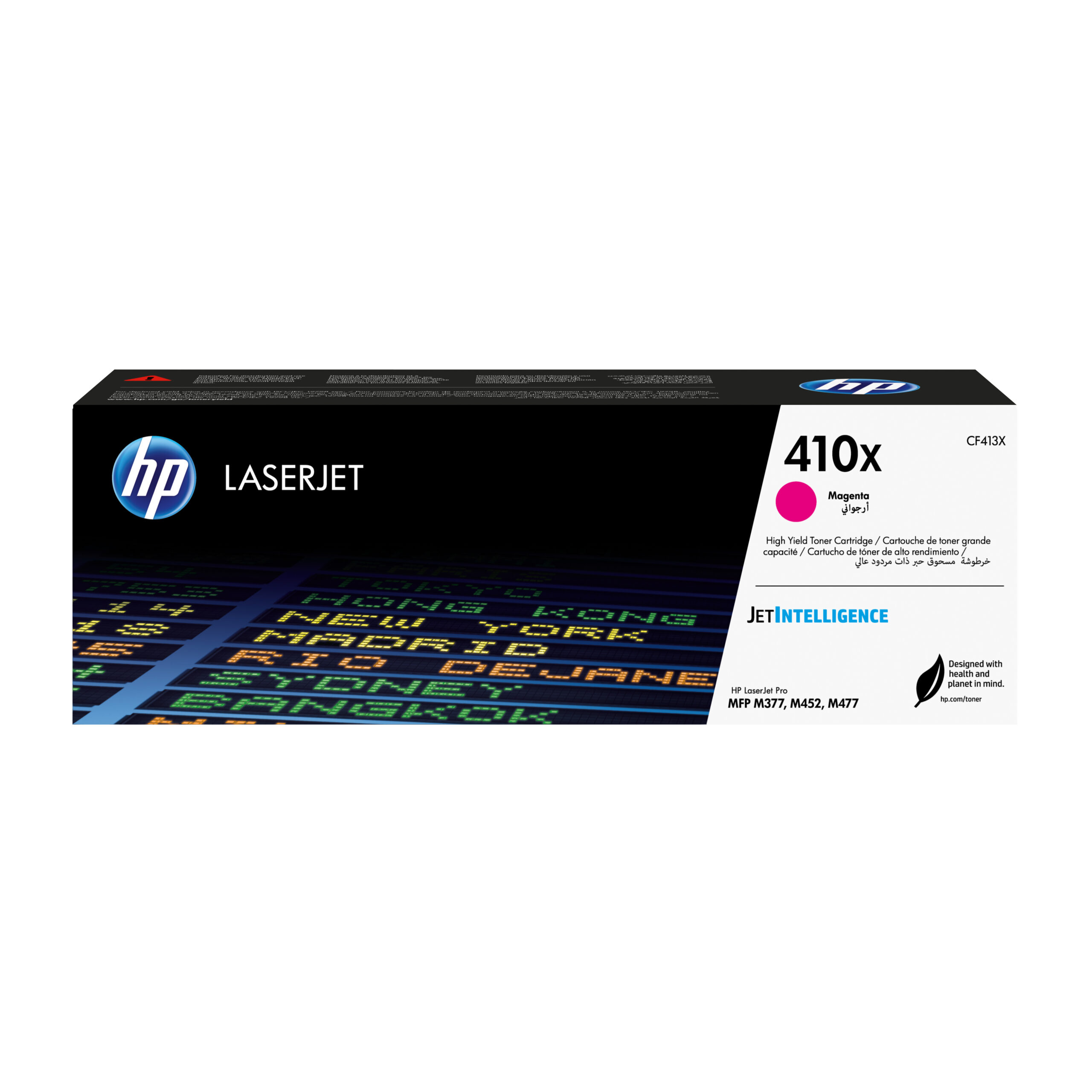 HP CF413X/410X Toner cartridge magenta high-capacity, 5.000 pages ISO/IEC 19798 for HP Pro M 452