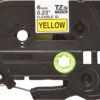 db59da76a5c2339b17c55eeb0508908b0cfa80a2 Brother TZE-FX611 DirectLabel black on yellow Laminat 6mm x 8m for Brother P-Touch TZ 3.5-18mm/6-12mm/6-18mm/6-24mm/6-36mm