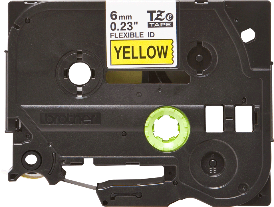 db59da76a5c2339b17c55eeb0508908b0cfa80a2 Brother TZE-FX611 DirectLabel black on yellow Laminat 6mm x 8m for Brother P-Touch TZ 3.5-18mm/6-12mm/6-18mm/6-24mm/6-36mm