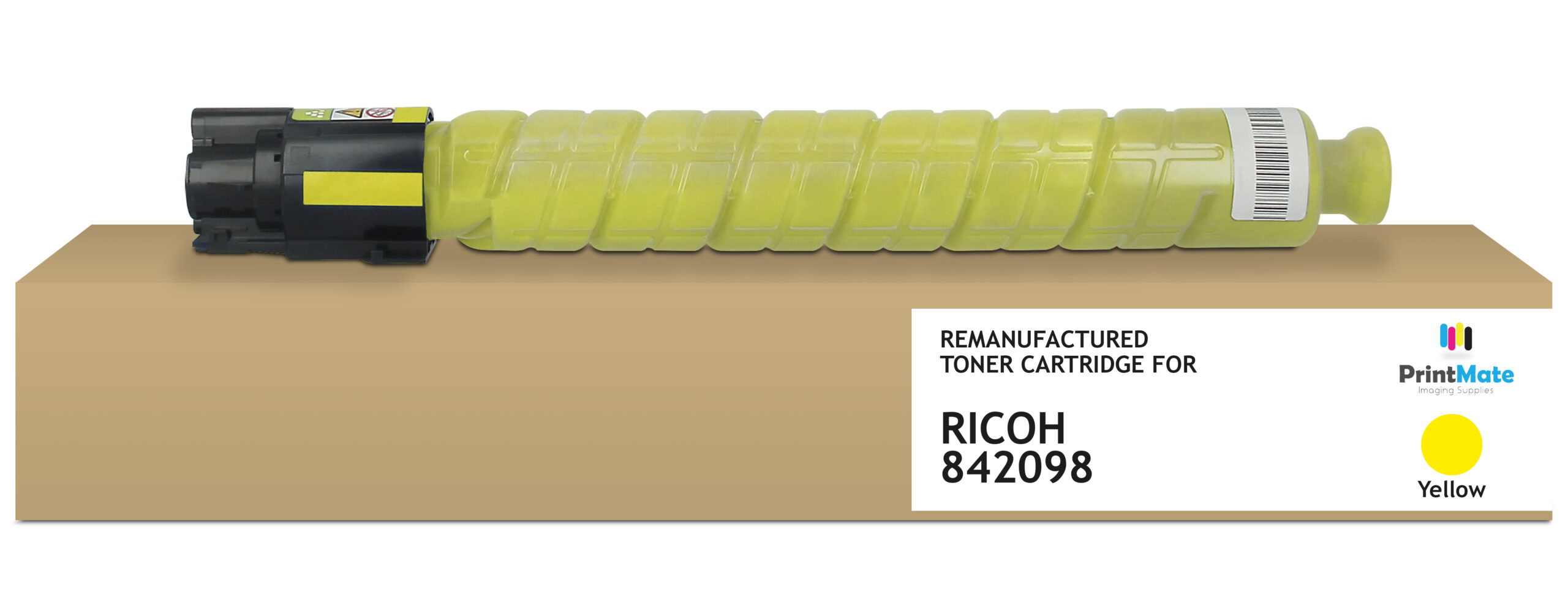 dba5ef5af0b67068bdd7cb2ab1c1fcdd23d7e74f PrintMate RICOH 842098, remanufactured toner, Yellow 6000p