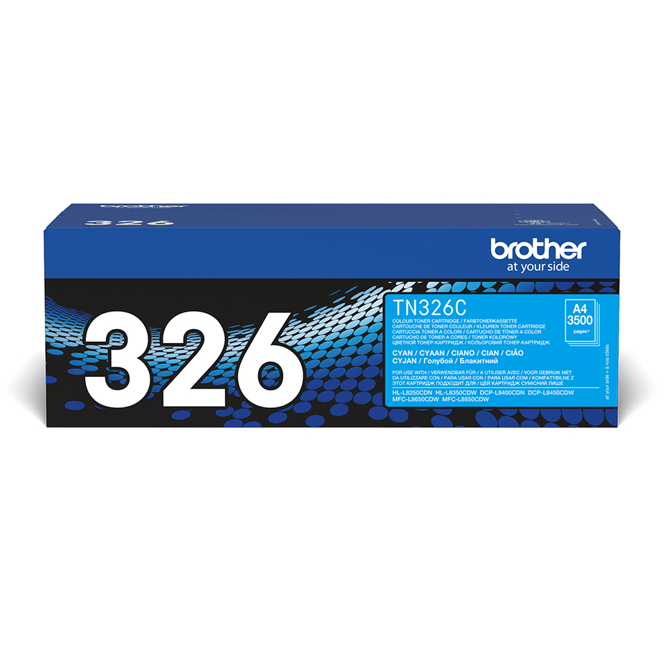 dbee9d05ff9f86bc19eaa1fdf27d271766cf2080 Brother TN-326C Toner-kit cyan high-capacity, 3.500 pages ISO/IEC 19798 for Brother DCP-L 8400/8450/HL-L 8250