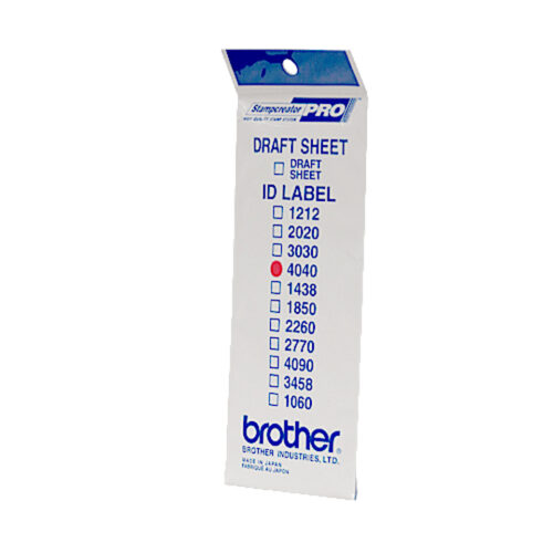 Brother ID-4040 Stamp labels 40x40mm Pack=24 for Brother SC 2000