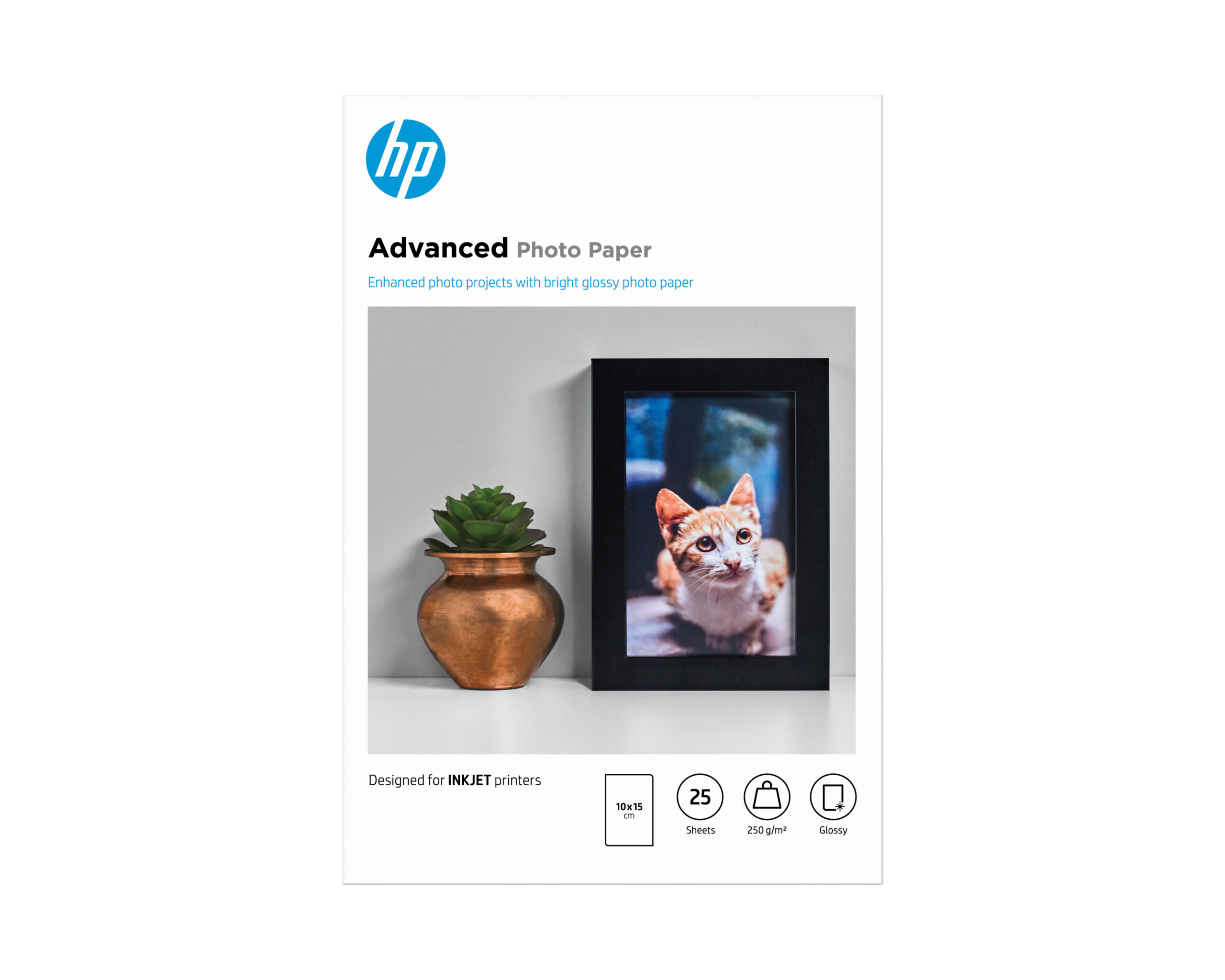 ddfd54504b7565b615964aa671146495d6292a74 HP Q8691A High-glossy-photopaper 25 sheet 10x15 cm 250g/m² for InkJet