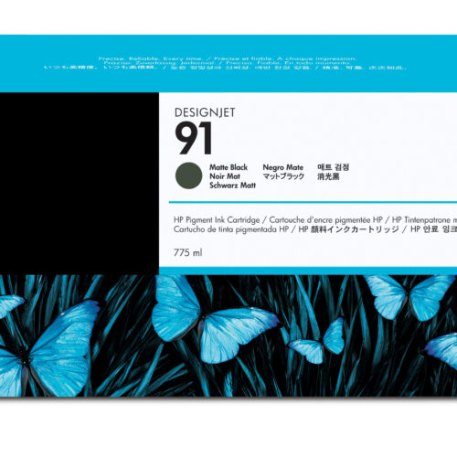 df4fd403f21a1528439d1291a3cc99efbd1b9200 HP C9464A/91 Ink cartridge black matt 775ml for HP DesignJet Z 6100