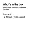 HP C2P05AE/62XL Printhead cartridge black high-capacity, 600 pages ISO/IEC 24711 for HP Envy 5640