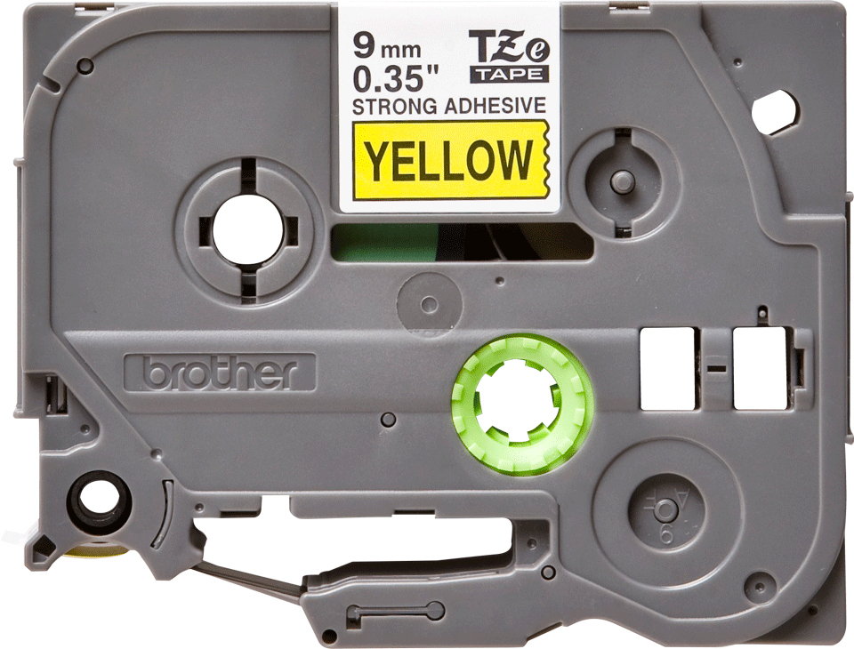 Brother TZE-S621 DirectLabel black on yellow extra strong Laminat 9mm x 8m for Brother P-Touch TZ 3.5-18mm/6-12mm/6-18mm/6-24mm/6-36mm