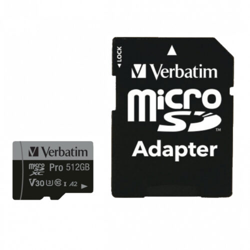 Verbatim Pro U3 512GB Micro SDXC Card