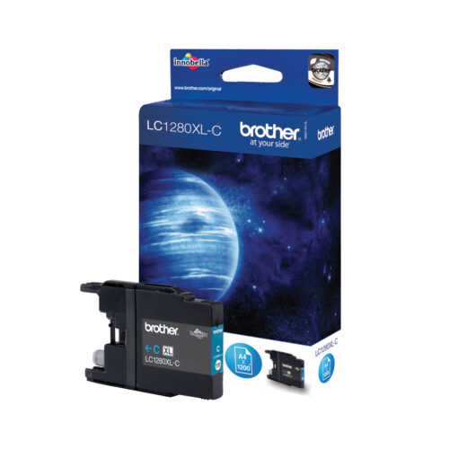 Brother LC-1280XLC Ink cartridge cyan high-capacity, 1.200 pages ISO/IEC 24711 for Brother MFC-J 6510
