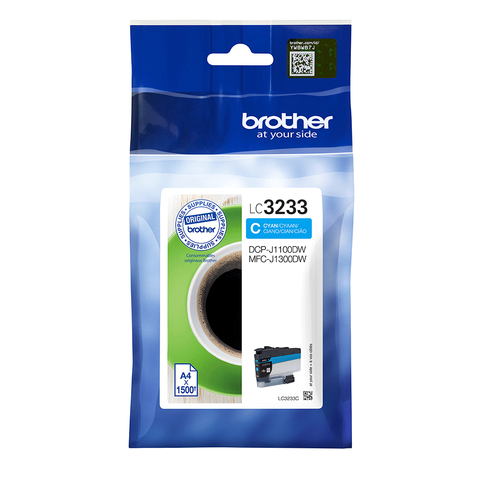 Brother LC-3233C Ink cartridge cyan, 1.500 pages for Brother MFC-J 1300