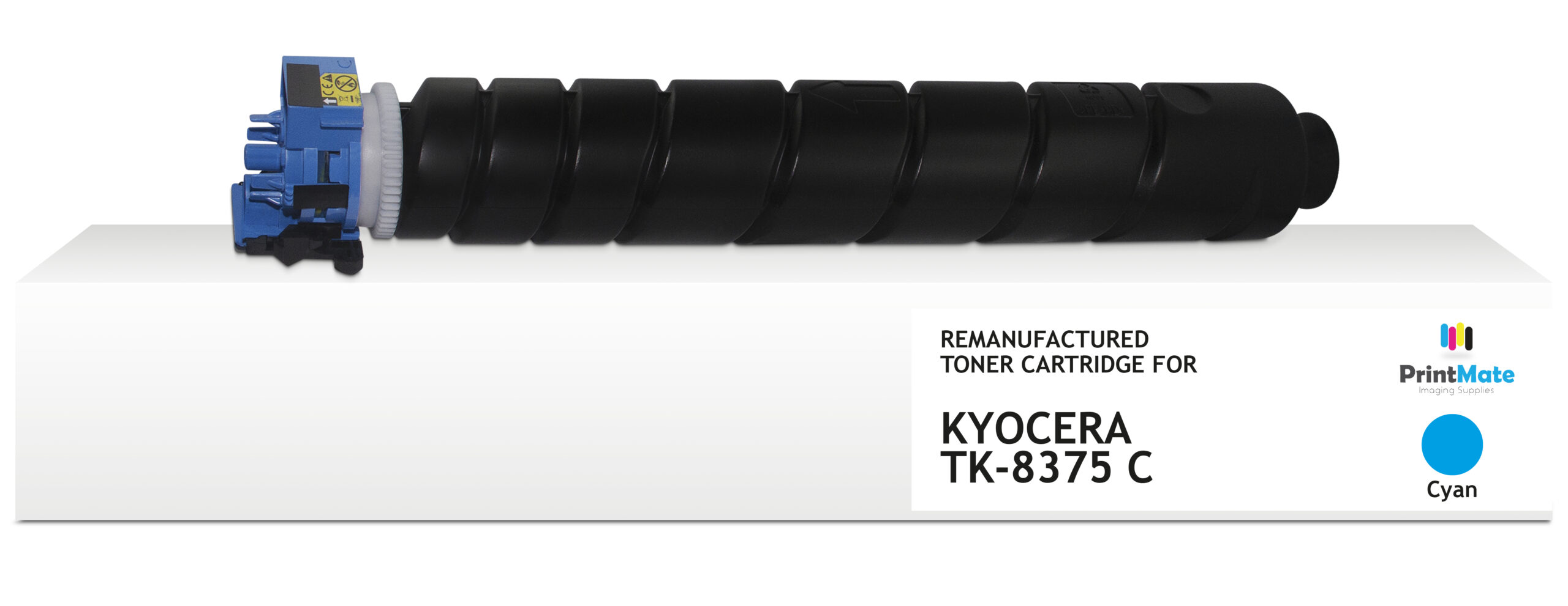 PrintMate KYOCERA TK-8375C, remanufactured toner, Cyan 20000p