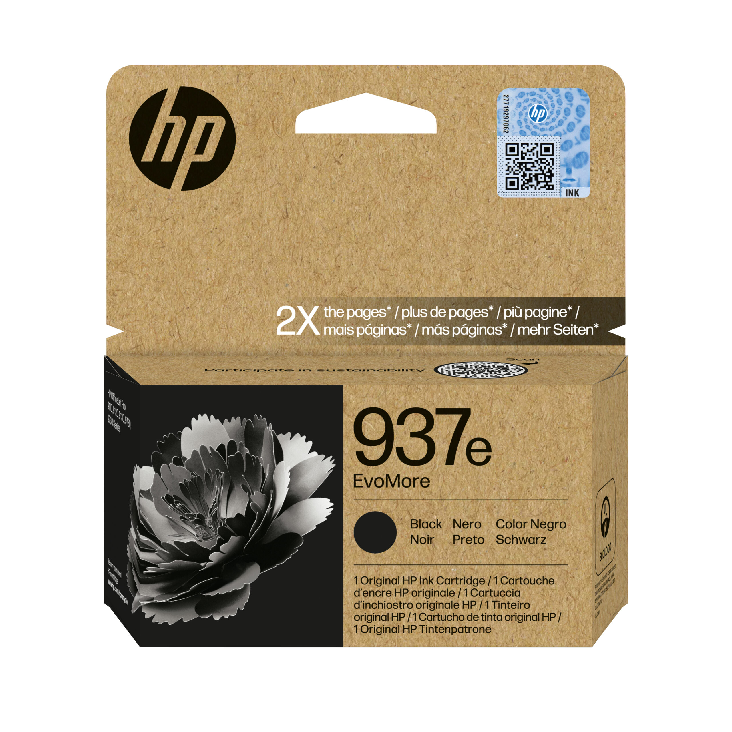 HP 4S6W9NE/937E Printhead cartridge black Evomore, 2.500 pages ISO/IEC 19752 for HP OJ Pro 9100/e
