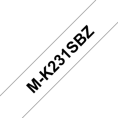 Brother MK-231BZ DirectLabel black on white 12mm x 8m for Brother P-Touch M 9-12mm