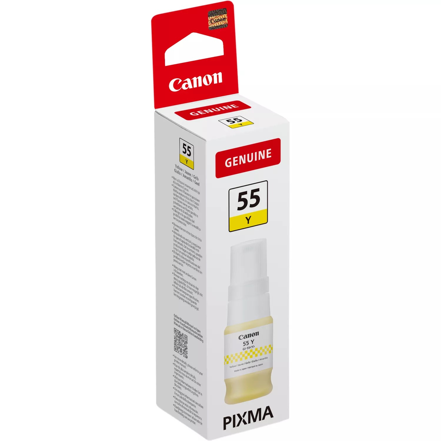Canon 6291C001/GI-55Y Ink bottle yellow, 3.000 pages ISO/IEC 19752 40ml for Canon Maxify GX 1050