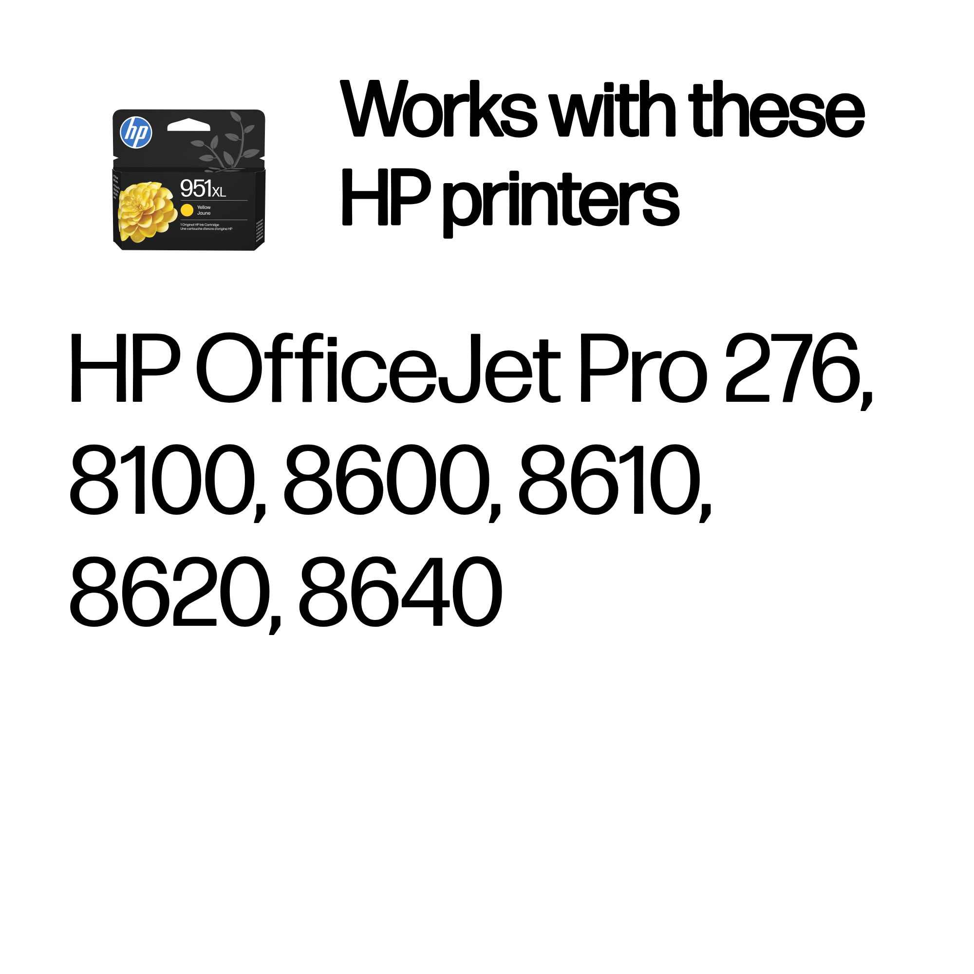 HP CN048AE/951XL Ink cartridge yellow high-capacity, 1.500 pages ISO/IEC 24711 17ml for HP OfficeJet Pro 8100/8610/8620