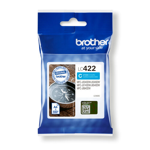 e82c0424a97c46ee69508fa4fe83563ae46d394f Brother LC-422C Ink cartridge cyan, 550 pages for Brother MFC-J 5340