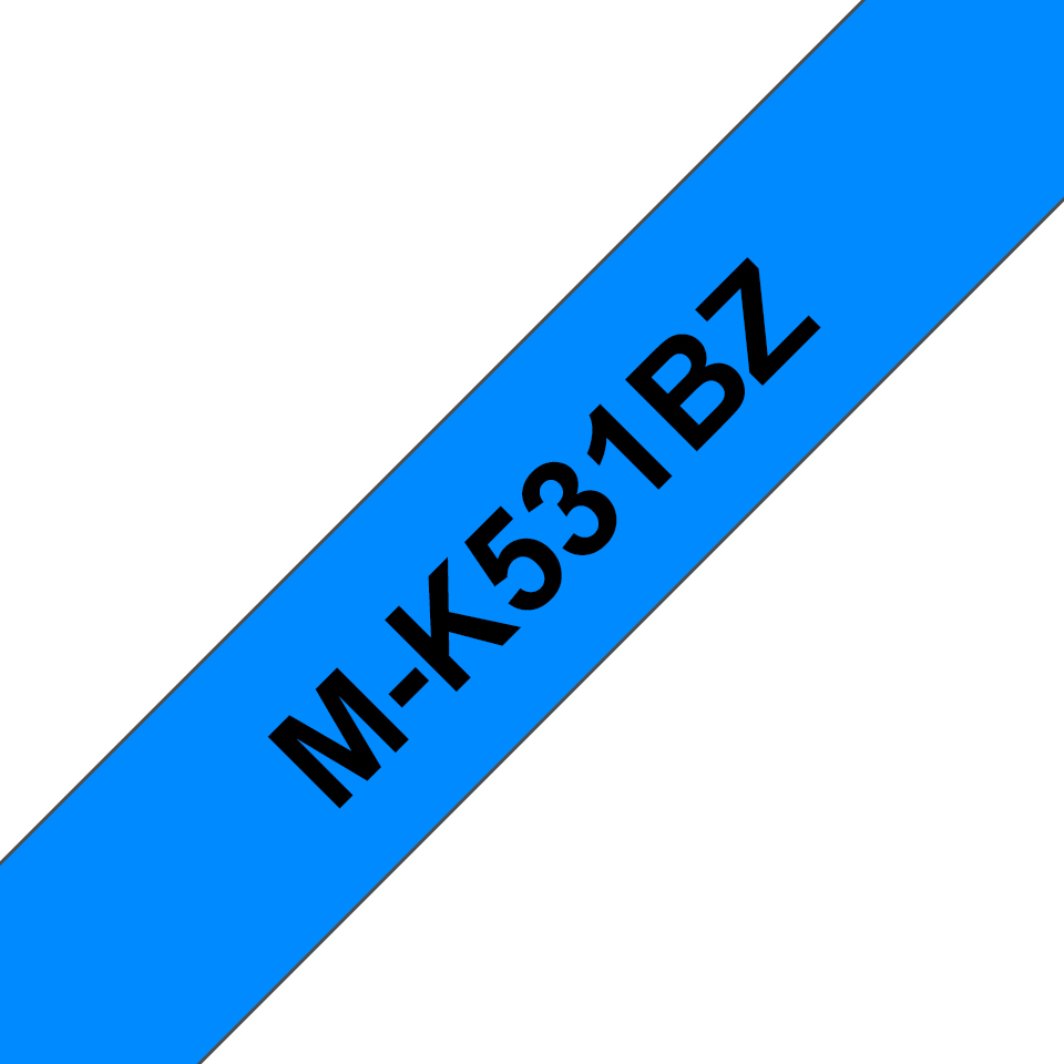 e84c450032f86ad71e896346546b819a3557b5e0 Brother MK-531BZ DirectLabel black on blue 9mm x 8m for Brother P-Touch M 9-12mm