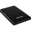 e86ed0abe621dc8fbf7111561f8f86aa79ed40c9 Verbatim Store ´n´ Go Slim Portable SSD USB 3.2 Gen 1 / USB-C 512GB Black