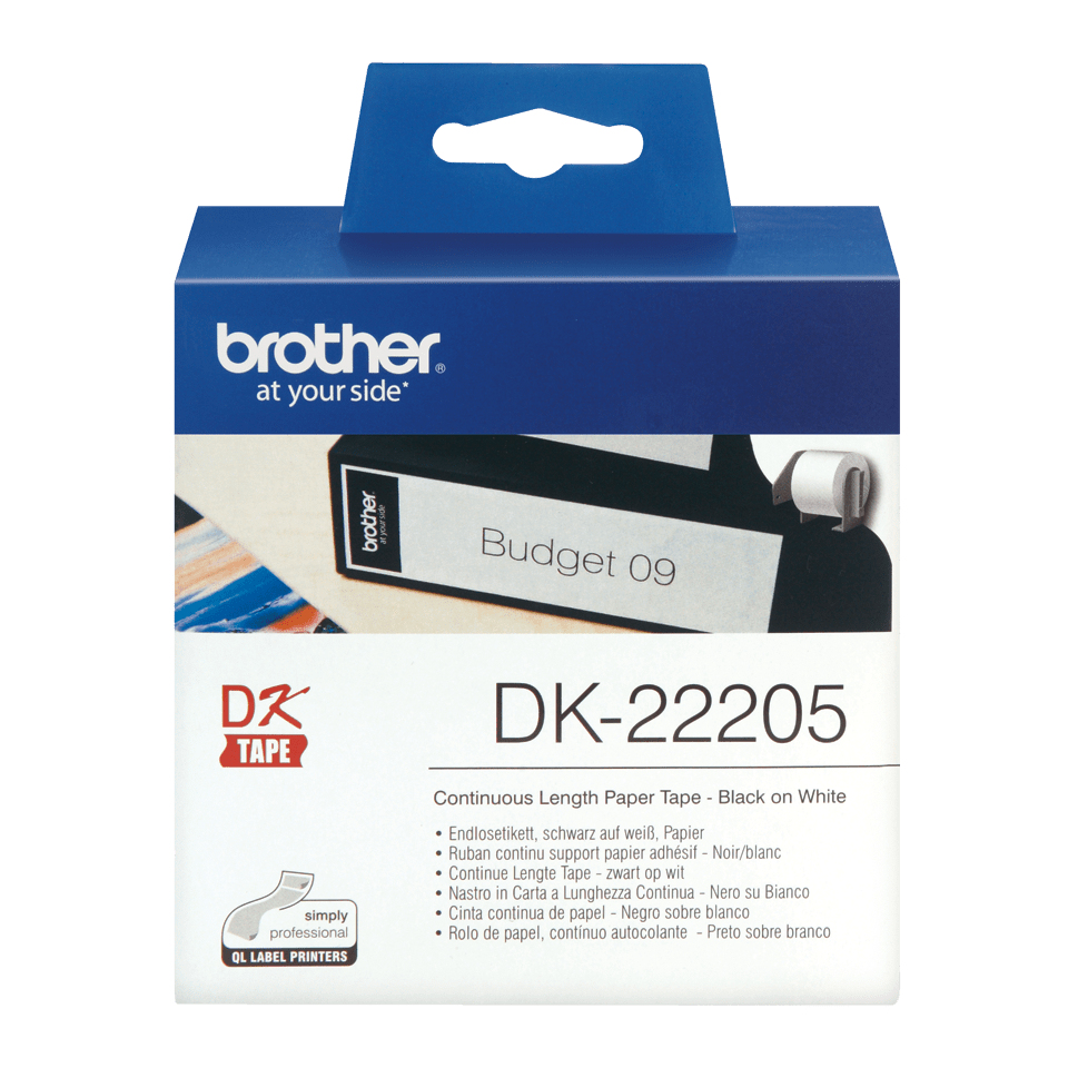 e8fb063fd88b003400feb2db4b626e4f72bc628a Brother DK-22205 DirectLabel Etikettes white 62mm x 30,48m for Brother P-Touch QL/700/800/QL 12-102mm/QL 12-103.6mm