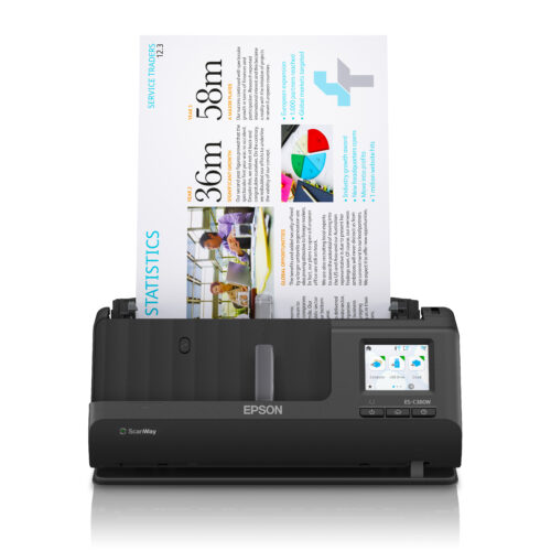 Epson ES-C380W ADF + Sheet-fed scanner 600 x 600 DPI A4 Black