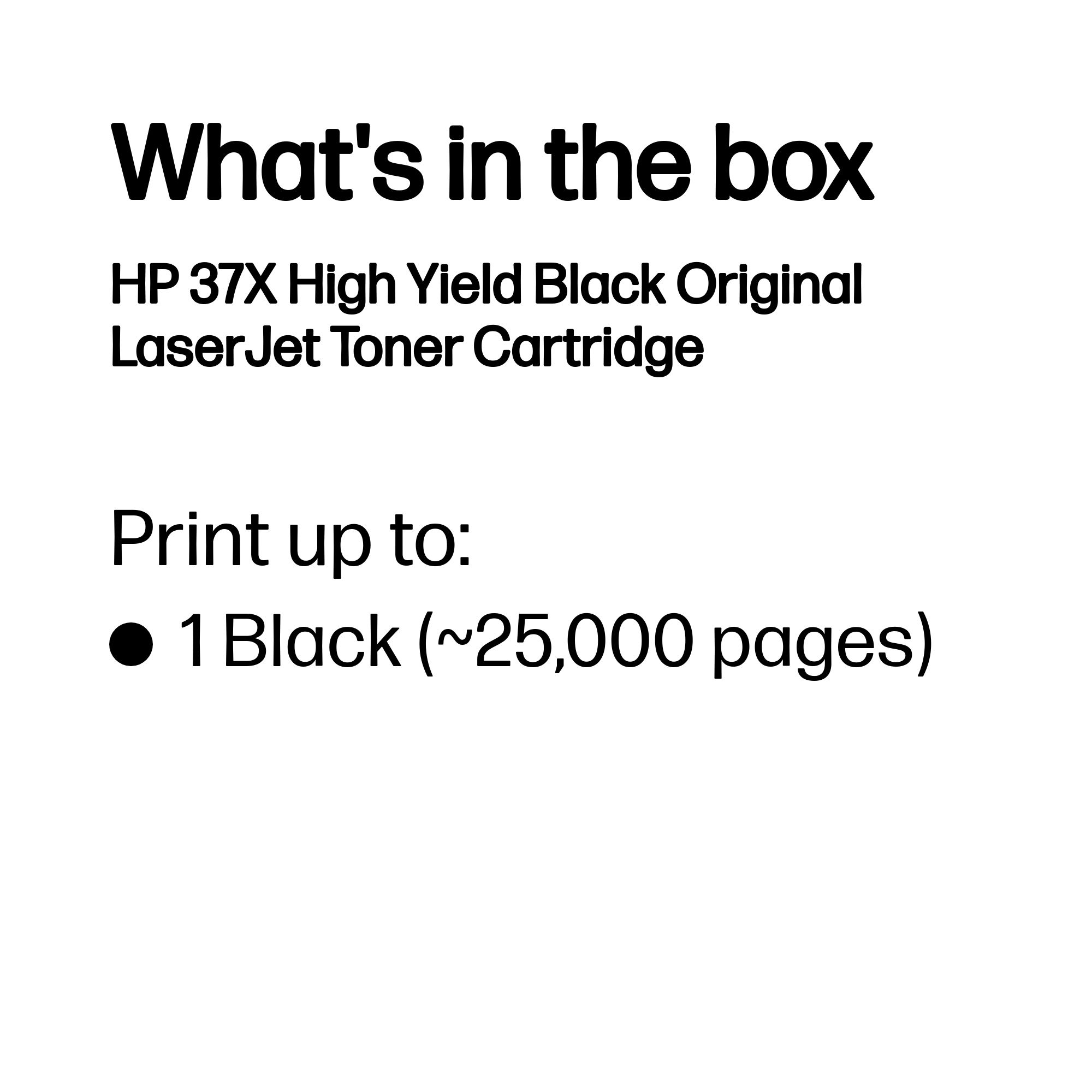 HP CF237X/37X Toner cartridge high-capacity, 25.000 pages ISO/IEC 19752 for HP E 60055/LaserJet M 608/LaserJet M 631