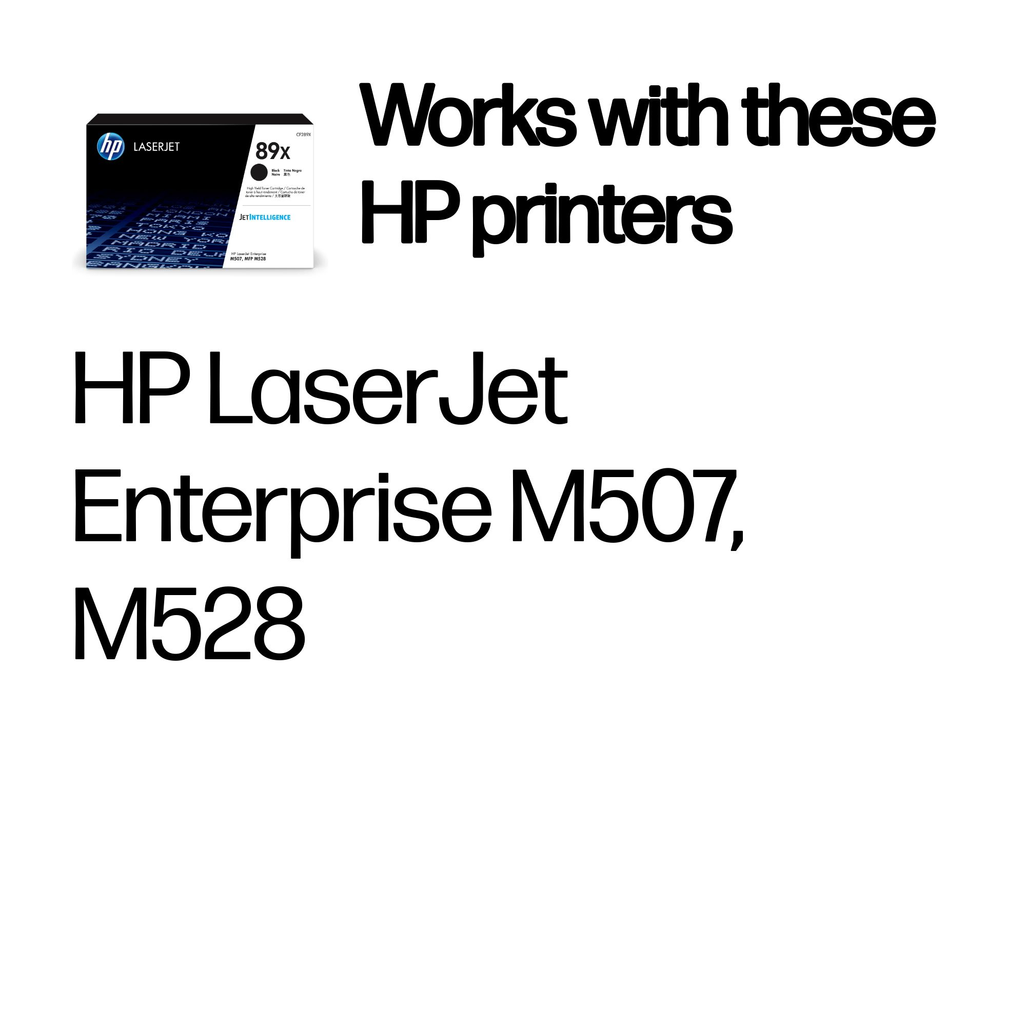 HP CF289X/89X Toner cartridge high-capacity, 10.000 pages ISO/IEC 19752 for HP M 507