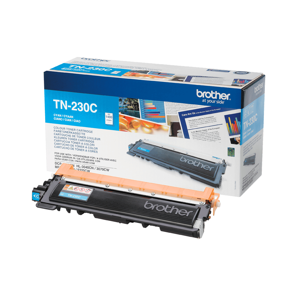 Brother TN-230C Toner-kit cyan, 1.400 pages ISO/IEC 19798 for Brother HL-3040 CN