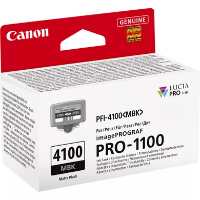 ec6176d9a3b19e4cafd9f53b36ae6d6650e8e208 Canon 6776C001/PFI-4100MBK Ink cartridge black matt 80ml for Canon IPF PRO-1100