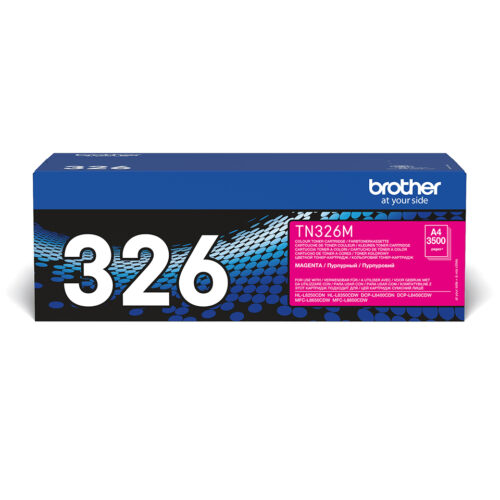 Brother TN-326M Toner-kit magenta high-capacity, 3.500 pages ISO/IEC 19798 for Brother DCP-L 8400/8450/HL-L 8250