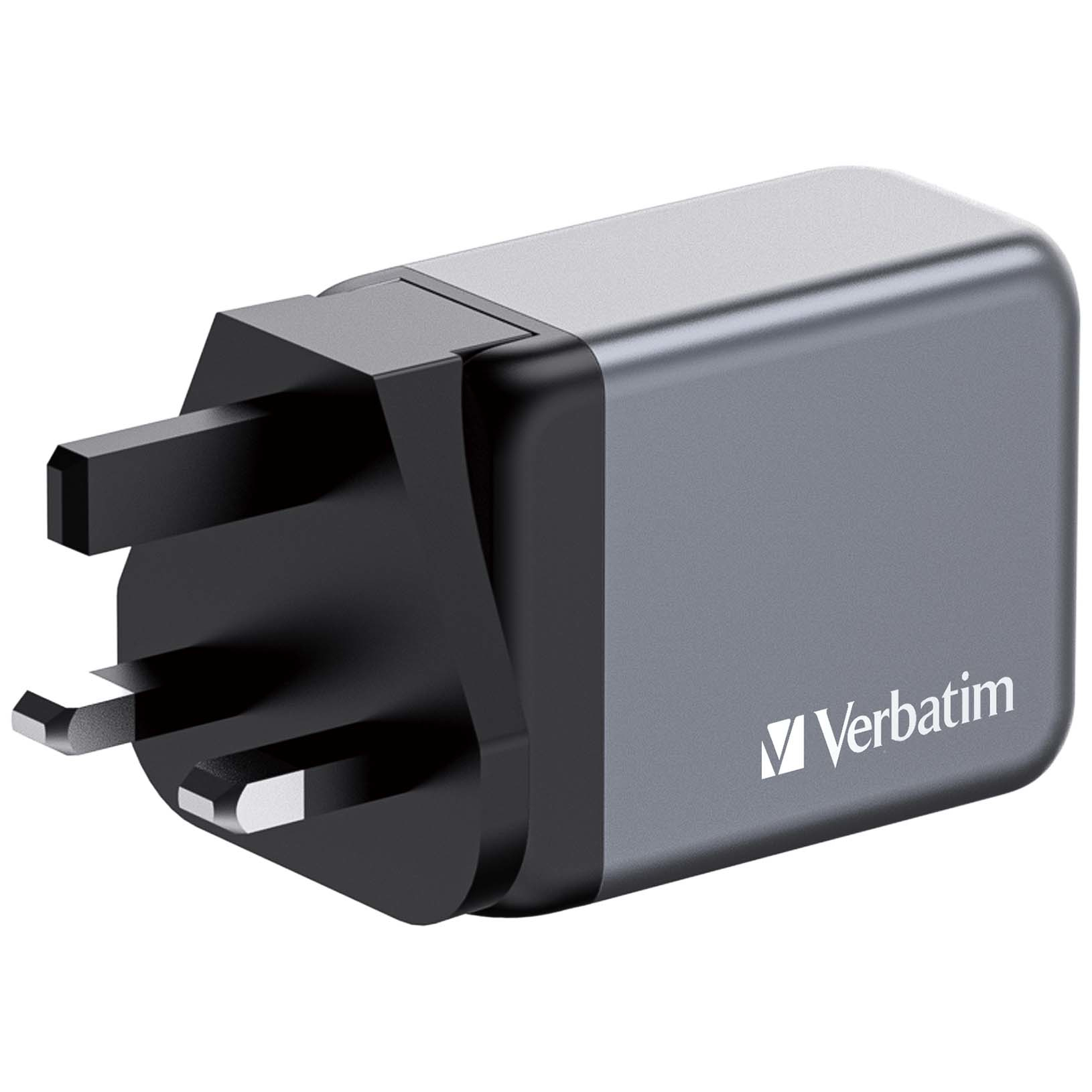 ed5de924b36868ce49065ca9b0156ded Verbatim GNC-65 GaN Charger 65W with 2 x USB-C PD 65W / 1 x USB-A QC 3.0 (EU/UK/US)