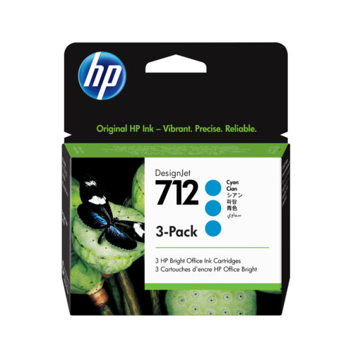 HP 3ED77A/712 Ink cartridge cyan multi pack 29ml Pack=3 for HP DesignJet T 200