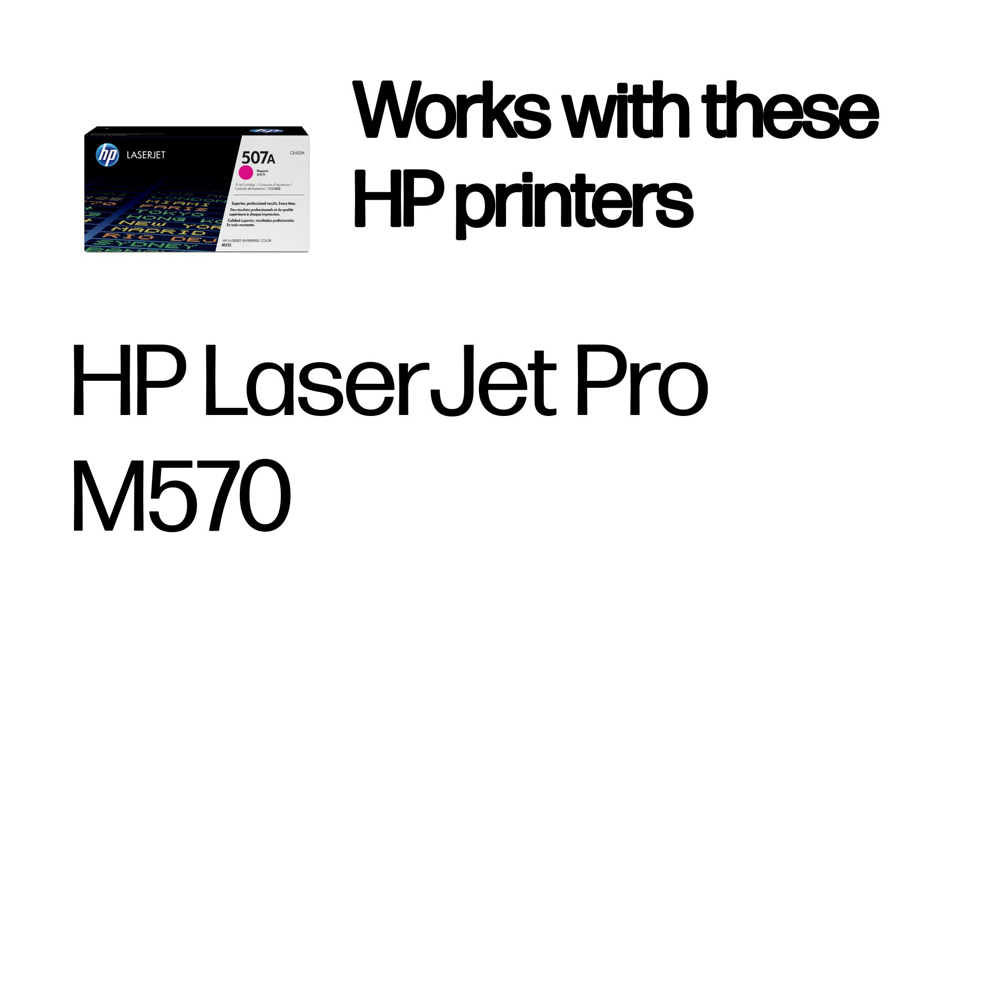 HP CE403A/507A Toner cartridge magenta, 6.000 pages ISO/IEC 19798 for HP LaserJet EP 500