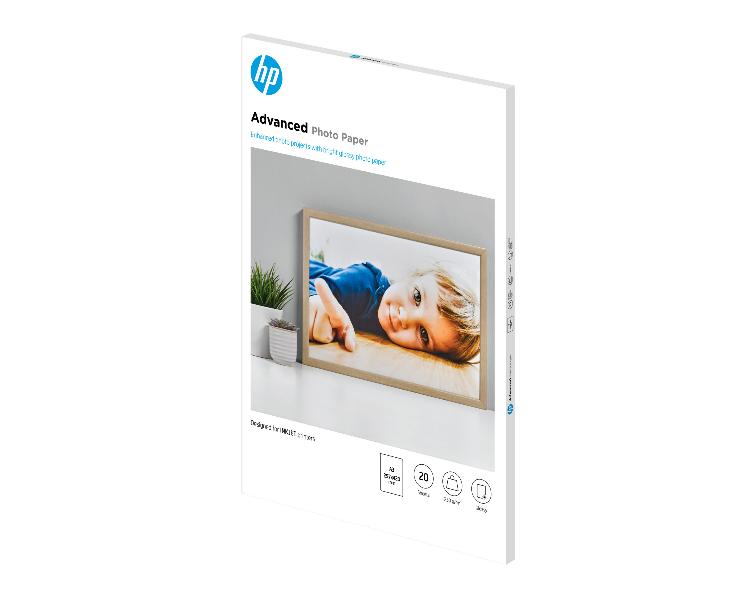 HP Q8697A Glossy-photopaper 25 sheet DIN A3 250g/m² for InkJet