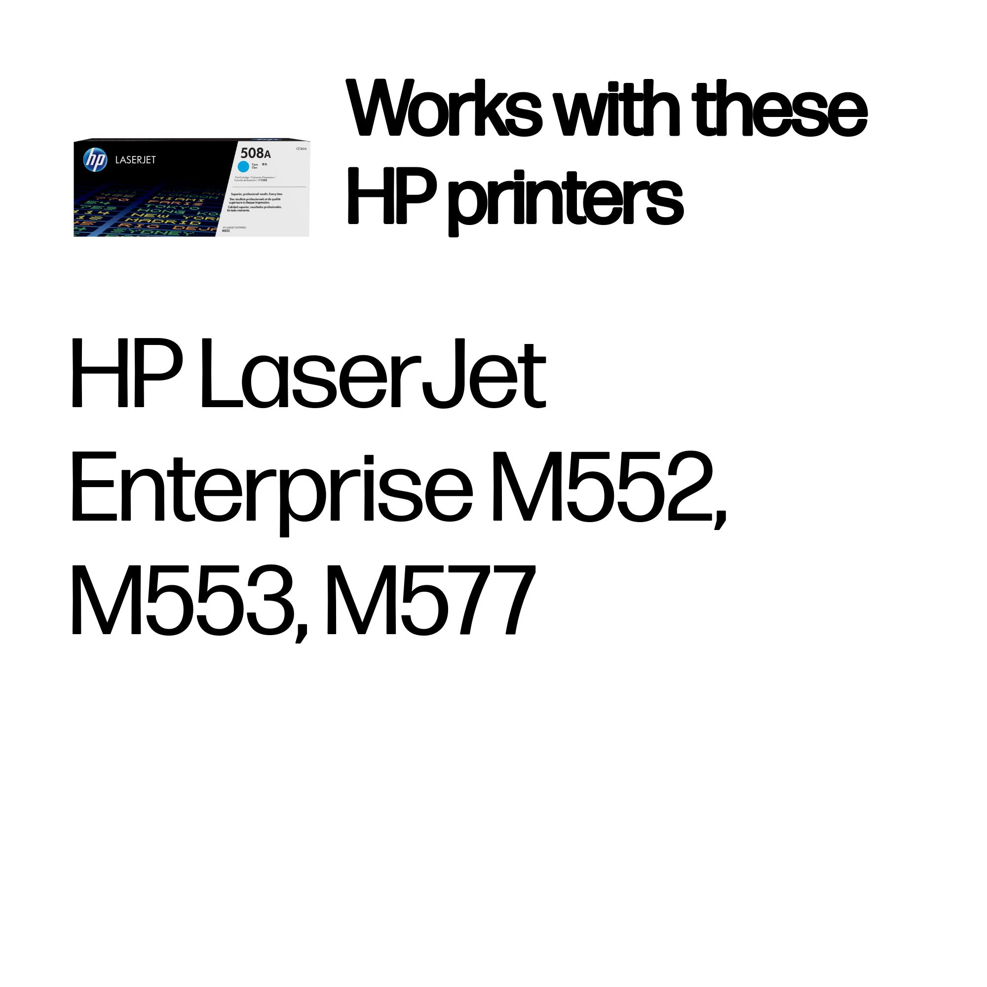 HP CF361A/508A Toner cartridge cyan, 5.000 pages ISO/IEC 19798 for HP CLJ M 552