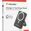 Verbatim Charge ´n´ Go Magnetic Wireless Power Bank with stand - 10000 mAh Black