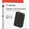 efcb9c8ae90e84f48b8b4979460e414aea4b4401 Verbatim Charge ´n´ Go Essentials Power Bank Magnetic Wireless 20000 mAh Black