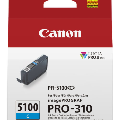 Canon 6953C001/PFI-5100C Ink cartridge cyan 842 Photos for Canon IPF PRO-310